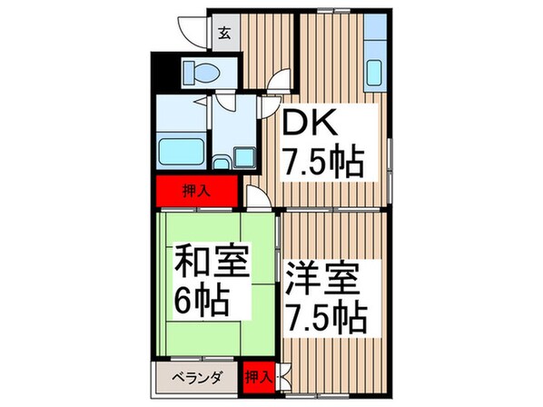 ジィミ－ハイツの物件間取画像